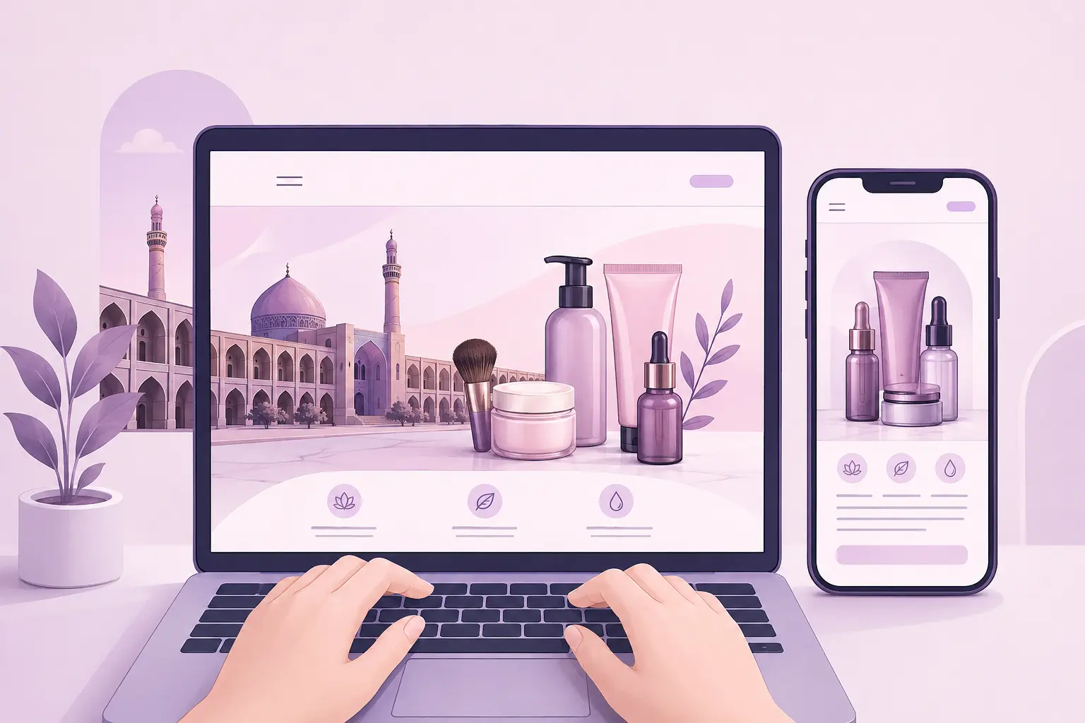 طراحی سایت آرایشی بهداشتی در اصفهان